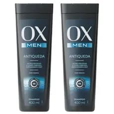 Kit c/2 Shampoo OX Men Antiqueda 400ml - Envio Rápido