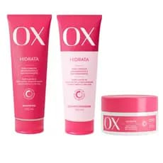 Kit Ox Hidrata ( Shampoo + Condicionador 200ml e Creme de Tratamento 300g ) - Envio Rápido