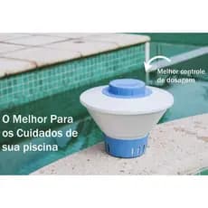 Clorador Flutuante Suporte Para Pastilhas De Cloro Piscina Bóia De Pastilhas De Cloro