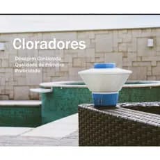 Clorador Para Piscina Flutuante Margarida Suporte p/ Pastilhas De Cloro Bóia De Colocar Pastilhas