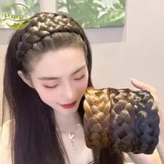 PARPERTY1 Peruca Trança Tiara Espinha De Peixe Espessada Argola De Cabelo