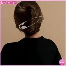 KKXYSTAR Novas Mulheres Headwear Acessórios De Cabelo Tamanho Grande Alfinetes De Segurança Garfos