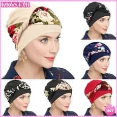 Chapéu De Quimio Com Nó KKXYSTAR , Envoltórios De Cabeça Elásticos Para Quimioterapia Estampa De Flores , Gorro Elástico