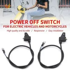 SHGIRLRL Interruptor De Alimentação Preto Acessórios Para Veículos Elétricos Peças De Freio Dianteiro/Traseiro A Disco