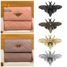 SHGIRLRL Bolsa Fecho Hardware Moda Couro Artesanato DIY Acessórios Fivelas De Metal