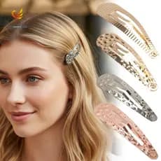 Grampo De Cabelo SHGIRLRL , BB Geométrico Y2K , Elegante Clipe De Franja Estilo Europa E América Para Mulheres Meninas