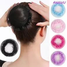Rede De Cabelo De Balé ANGWU , Elástica Ajustável Para Cabeça Da Moda , Estilo Elegante Meninas , Capa De Coque