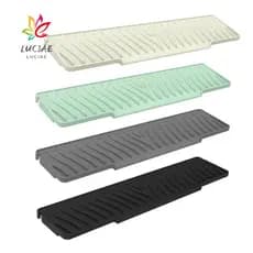 LUCIAE Protetor Contra Respingos De Pia , Tapete De Drenagem Alongado De Silicone De 45 Cm , Acessórios De Torneira Anti