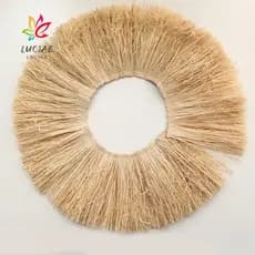 LUCIAE Lafite Grass Garland Natural Home Supply Guarnição De Franja De Juta