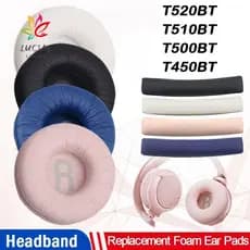 LUCIAE 1 Par De Capa De Almofada De Fone De Ouvido De Espuma De Substituição Para T520BT T510BT T500BT T450BT