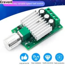 SUNSET Controlador de Velocidade DC PWM 12V 24V 10A Ajustável para Motor Ventilador LED Profissional Durável