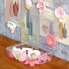 KEREN 20/30 Unidades De Alfinetes Sakura , Criativos DIY Para Quadro Negro , Com Caixa 3D Lindos Pinos Decorativos