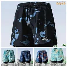 ESSIEBR Calção De Banho Masculino , De Ângulo Plano De Secagem Rápida Com Impressão , L-5XL