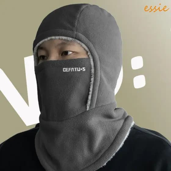 Boné De Ciclismo Balaclava ESSIEBR , Capuz E Chapéu Quente À Prova De Vento De Lã , Térmico Para Esqui Frio