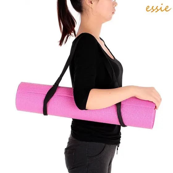 ESSIEBR Tapete De Yoga Cinto Pilates Preto Multifuncional Elástico Esportes Fitness Exercício Corda Elástica