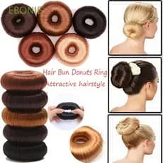 EBONIE Bege Marrom Acessórios De Cabelo Grampo Peruca Preto Rosquinha Shaper Anel