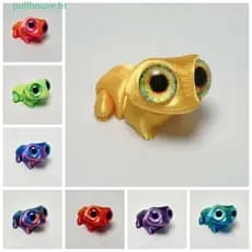 Modelo De Sapo Impresso Em 3D PULLHOUSE , Ornamento De Sapos Impressos De Artesanato Realista , Olhos Grandes Fofos