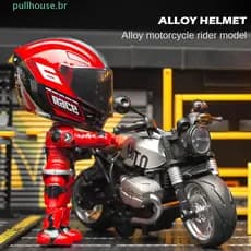 Boneca Simulada De Motociclista PULLHOUSE , Figura De Ação Flexível Transforma Brinquedo De Motocicleta , Membros Móveis