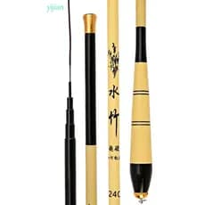 YIJIAN Vara De Pesca 1.6-6.3M Fundição Fibra De Carbono Mini Telescópica