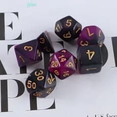 YIJIAN Barra De Dados Acrílico Boate D4 D6 D8 D10 D12 D20 Jogando Jogos Para RPG DnD Masmorras De Cores Misturadas