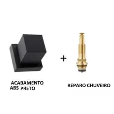 Acabamento Para Registro Banheiro ABS Padrao Deca 1/2 3/4 1'' + Reparo Cabeçote Registro de Pressão