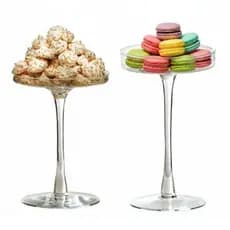 PRATO PARA BOLO DOCES COM PÉ ALTO BOLEIRA EM VIDRO