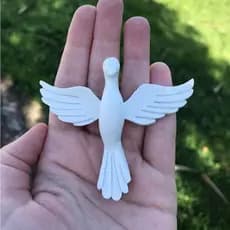 Divino Casamento Batizado 10 Pombinhas Batizado Lembrancinha Branco