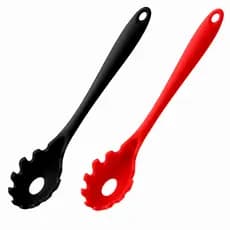 Pegador De Massa De Silicone 27cm Macarrão Arroz Grande Furo Passante Não Gruda Resistente 1/2/4 Unidades
