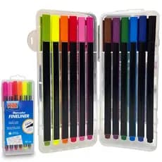 Canetas Coloridas Ponta Fina 0.4mm Coloridas Fineliner 12 Cores Ponta Fina 0.4mm Desenho Escola 12/24