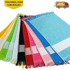 Jogo 4 Toalhas Social De Boca Com Franja Para Bordar Escolar Mão Lavabinho 36CM X 23CM