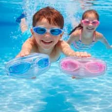1 Ou 2 Óculos De Natação Juvenil No Estojo Para Piscina Mar Meninos Meninas