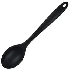 27cm Colher De Silicone Para Arroz Preta Utensílio De Cozinha