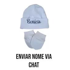 Kit Touca E Luva RN Personalizada Letra Cursiva