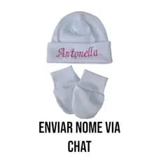Kit Touca E Luva RN//Saída  De Maternidade/Presente Para Bebês/Kit Para Bebês/Kit Nascimento