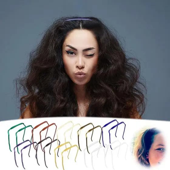 Tiara Arco Fita Feminina Para Cabelo Quadrada Estilo Óculos Invisível Tendência Verão Viral TikTok
