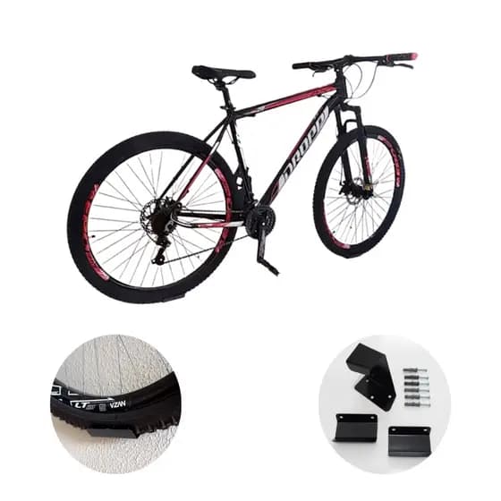 Suporte Bike Parede Bicicleta Pendurar Horizontal Fácil Instalação