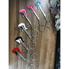 kit chaveiro com 6 mini guitarras lindas, cores variadas