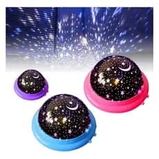 Mini Abajur led Projetor luminária infantil / Estrelas, lua, multicolorida