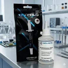 Kit Pasta Térmica TS Cold 4g + Limpador multiuso de componentes eletrônicos 110ml
