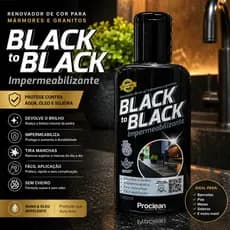 Revitalizador para Mármore e Granito Black To Black - 1 Unidade de 140ml