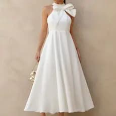 Vestido Branco Laço