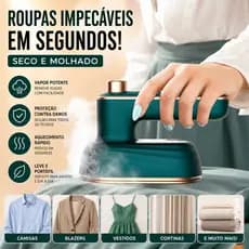Mini Ferro De Passar Roupas Para Viagem Elétrico Portátil Pequeno Bivolt 110v e 220v
