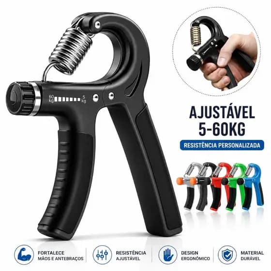 Hand Grip Flexor De Punho Com Mola Ajustável Antebraço Mãos