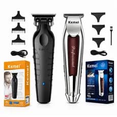 Aparador de Cabelo Kemei KM-2299 KM9163 Profissional Sem Fio Elétrica Recarregável