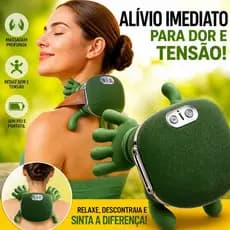 Massegeador de Pescoço 8 Pontos Aquecimento Relaxamento Tensão Ombro Mãos Massagem Alívio infravermelho