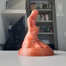 Escultura Mulher Grávida - Gestante - Impressão 3D