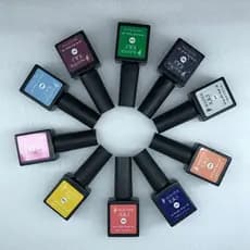 Kit com 6 Esmaltes em Gel de Plástico K&S (SORTIDOS)