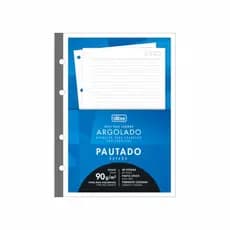 Refil Bloco De Fichário/Caderno Argolado Colegial Pautado 90g Tilibra