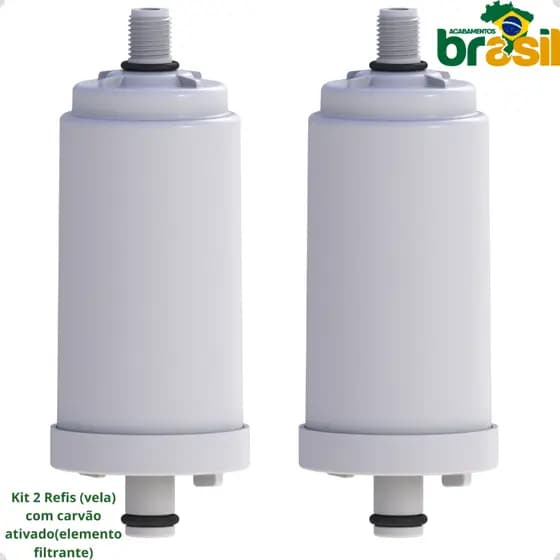 refil filtro Vela reposição filtro Refil Rosquear Filtro Pró Saúde Carvão Ativado kit 2 velas