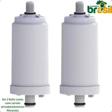 refil filtro Vela reposição filtro Refil Rosquear Filtro Pró Saúde Carvão Ativado kit 2 velas